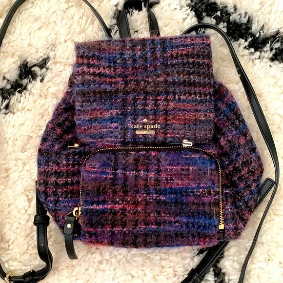 kate spade | Bags | Kate Spade New York Jessa Tweed Backpack 